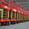 Wholesale 12m 500kg electric hydraulic scissor lift with outriggers